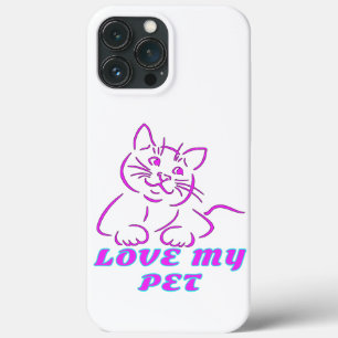 Case-Mate iPhone CASE J'AIME MON PETIT CHAT ROSE