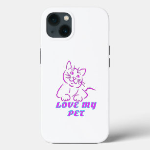 Case-Mate iPhone CASE J'AIME MON PETIT CHAT ROSE