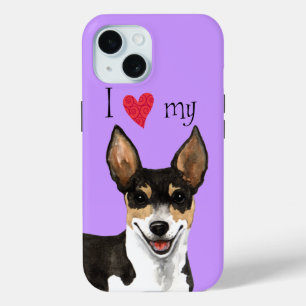 Coque Case-Mate iPhone J'aime mon Rat Terrier