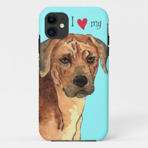Etui iPhone Case-Mate J'aime mon Rhodesian Ridgeback
