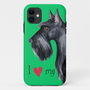 Coques Pour iPhone J'aime mon Scottie