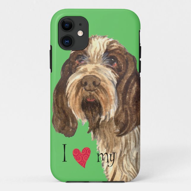 Coques Case-Mate iPhone J'aime mon Spinone Italiano (Dos)