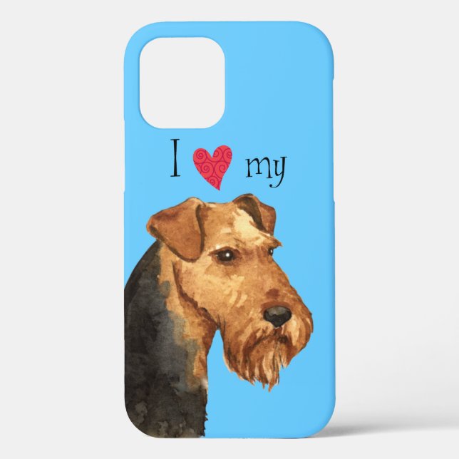 Coques Case-Mate iPhone J'aime mon Terrier gallois (Verso)
