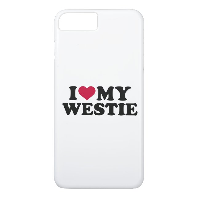 Coques Case-Mate iPhone J'aime mon Westie (Dos)