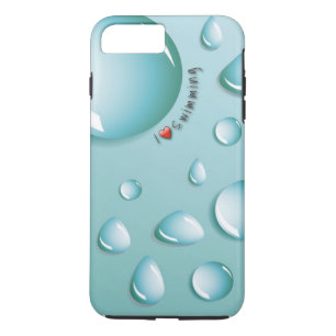 Coque iPhone 7 Plus J'aime nager le cas de téléphone