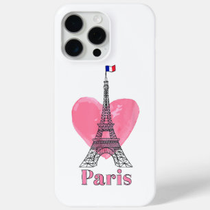 Coque Case-Mate iPhone J'aime Paris Tour Eiffel France Cadeau