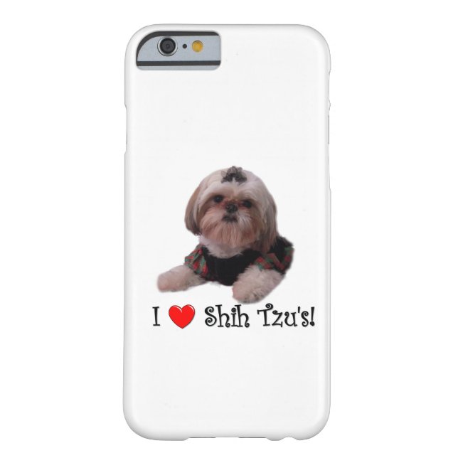 Coques Case-Mate iPhone J'aime Shih Tzu (Dos)
