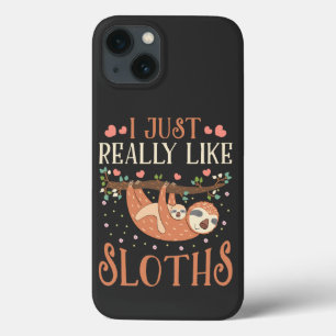 Case-Mate iPhone Case J'Aime Vraiment Sloths Maman Baby Sloth Lover