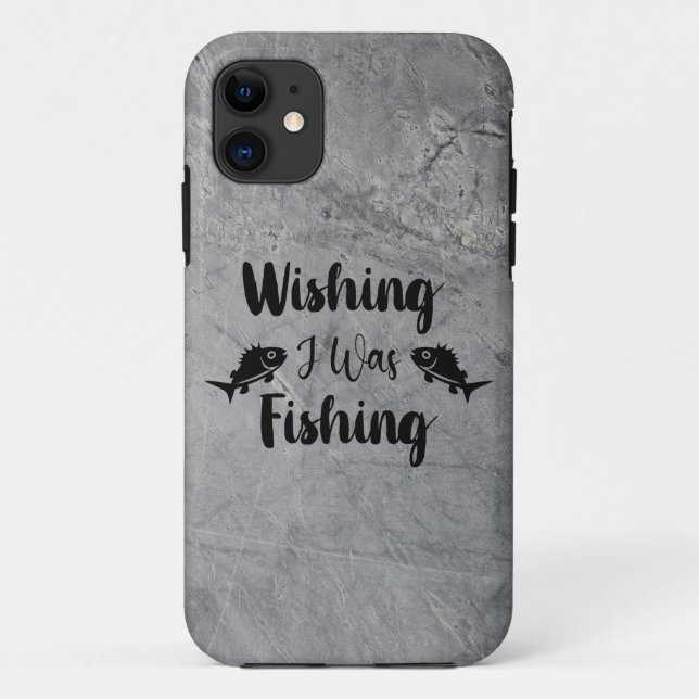 Coques Case-Mate iPhone J'aimerais pêcher une citation drôle (Dos)