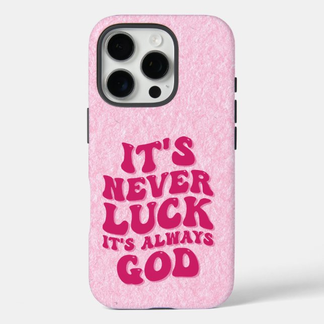 Coques Case-Mate iPhone Jamais la chance C’est toujours Dieu (Verso)