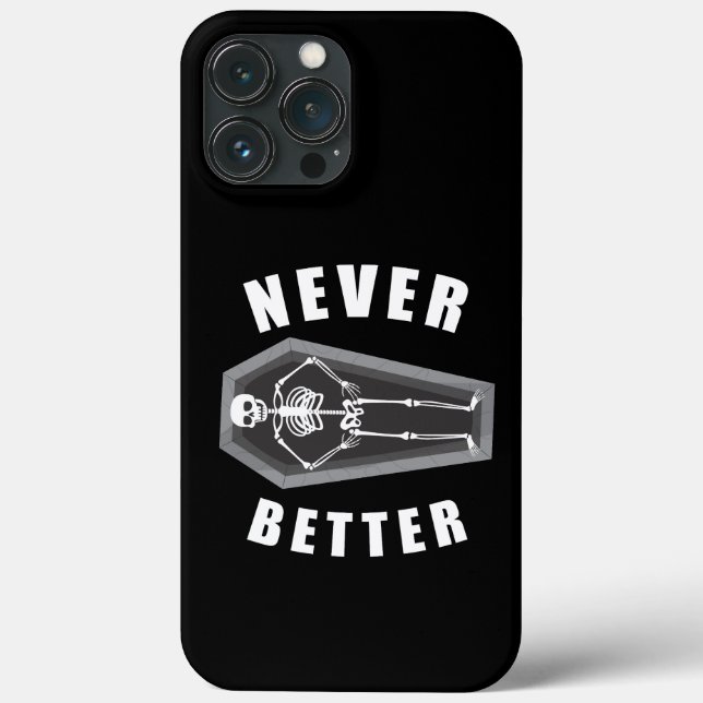 Coques Case-Mate iPhone Jamais mieux mort à l'intérieur squelette Hallowee (Verso)