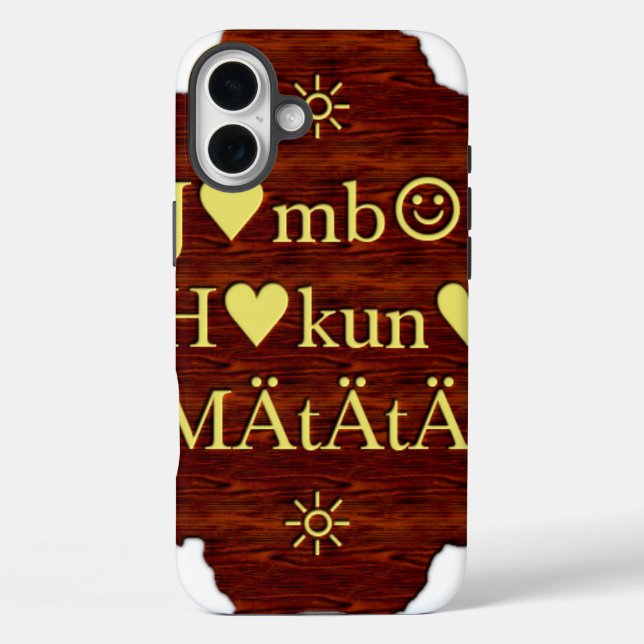Coques Case-Mate iPhone Jambo Hakuna Matata : Art africain Imprimer/Graphi (Verso)