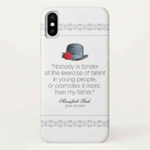 Case-Mate iPhone Case Jane Austen - Mon père - Casquette Vintage