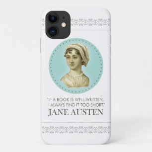 Case-Mate iPhone Case Jane Austen Portrait et citation sur la lecture Co