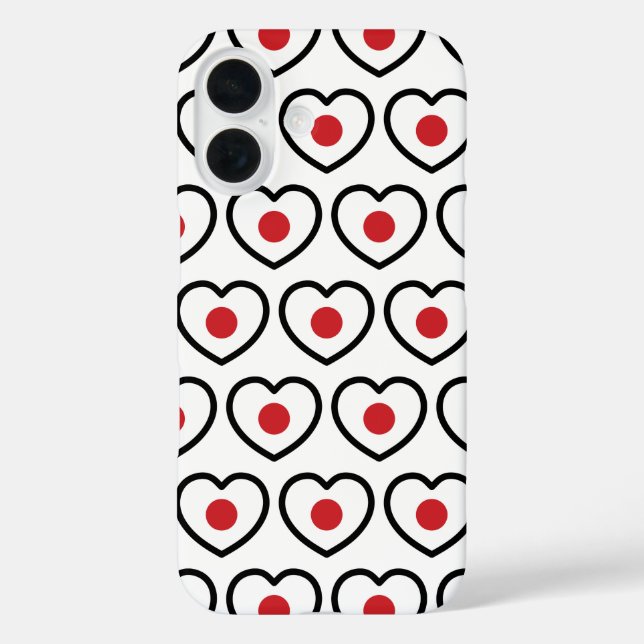 Coques Case-Mate iPhone Japon | Coeur du drapeau japonais (Verso)