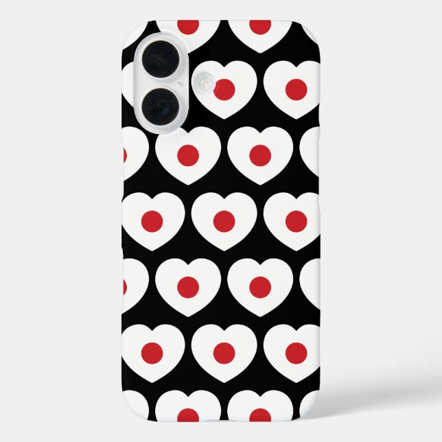 Coques Case-Mate iPhone Japon | Coeur du drapeau japonais (Verso)