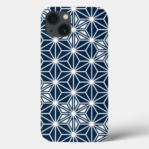 Case-Mate iPhone Case Japonais Asanoha motif - bleu marine