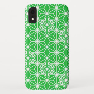 Coques Pour iPhone Japonais Asanoha motif - vert jade