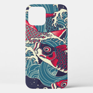 Case-Mate iPhone Case Japonais coloré Koi/carpe poisson dans la lame