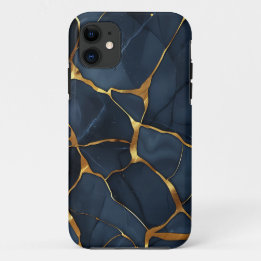 Case-Mate iPhone Case Japonais Kintsugi bleu foncé