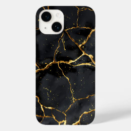 Coque Case-Mate iPhone Japonais Kintsugi Noir & Or