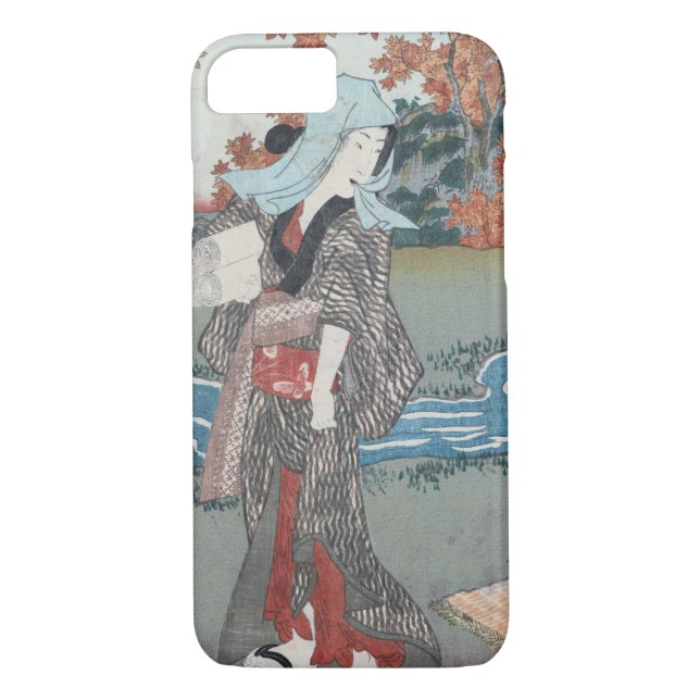 Coques Case-Mate iPhone Japonais Ukiyo-e Momiji à l'onna par Kunisada (Dos)