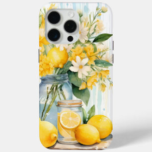 Coque Case-Mate iPhone Jar à fleurs de citron d'été