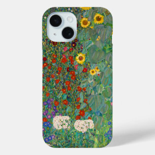 Coque Case-Mate iPhone Jardin agricole avec tournesol par Gustav Klimt