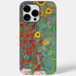 Coque Case-Mate iPhone Jardin agricole de Gustav Klimt avec tournesols