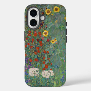 Coque Pour iPhone 16 Jardin agricole Tournesols par Gustav Klimt Peintu