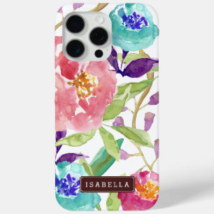 Coque iPhone 15 Pro Max Jardin Aquarelle Floral