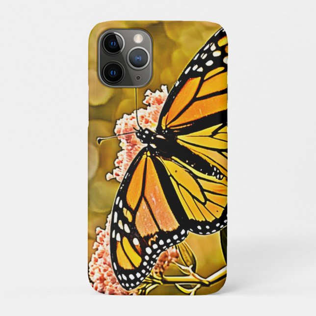 Coques Case-Mate iPhone Jardin artistique papillon monarque (Dos)