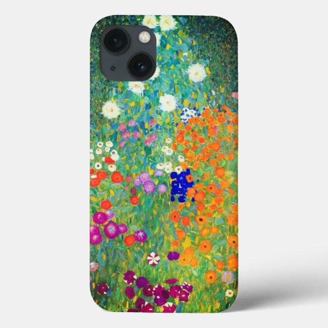 Coques Case-Mate iPhone Jardin aux fleurs Gustav Klimt (Verso)