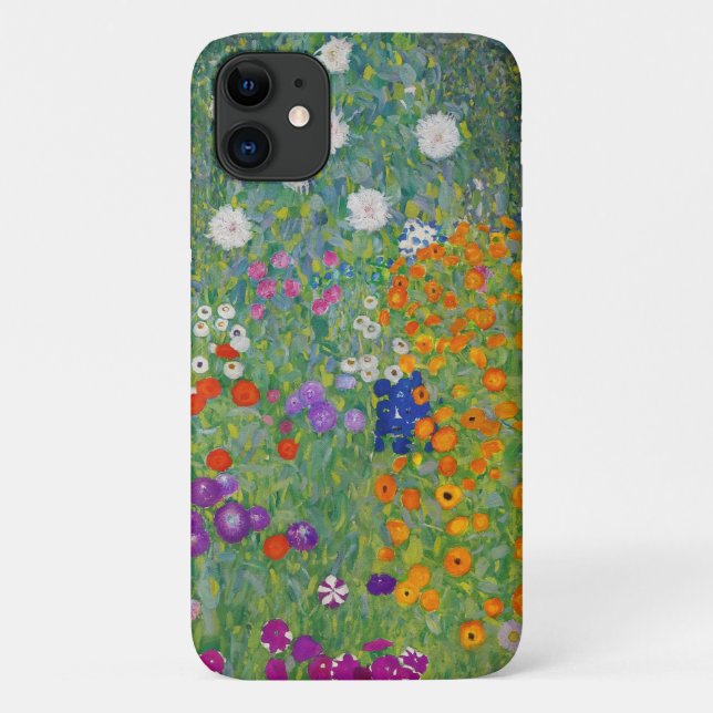 Coques Case-Mate iPhone Jardin aux fleurs Gustav Klimt Art Vintage Art Nou (Dos)