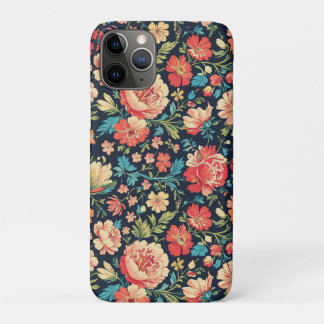 Case-Mate iPhone Case Jardin botanique vintage motif floral bleu