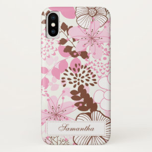 Coque Case-Mate Pour iPhone Jardin Brown et rose de ressort