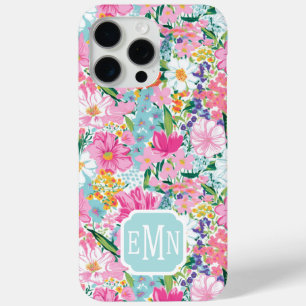 Coque Case-Mate iPhone Jardin Coloré Monogrammé