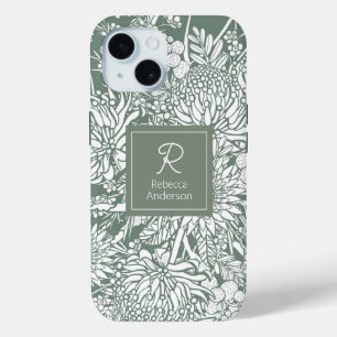 Coque Case-Mate iPhone Jardin de campagne australien personnalisé - Sage