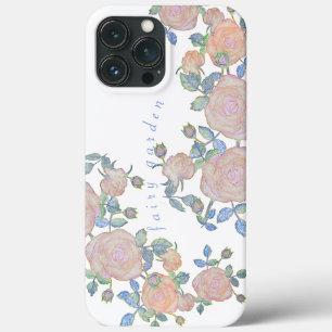 Case-Mate iPhone Case Jardin de fées élégant motif de fleurs roses ferss