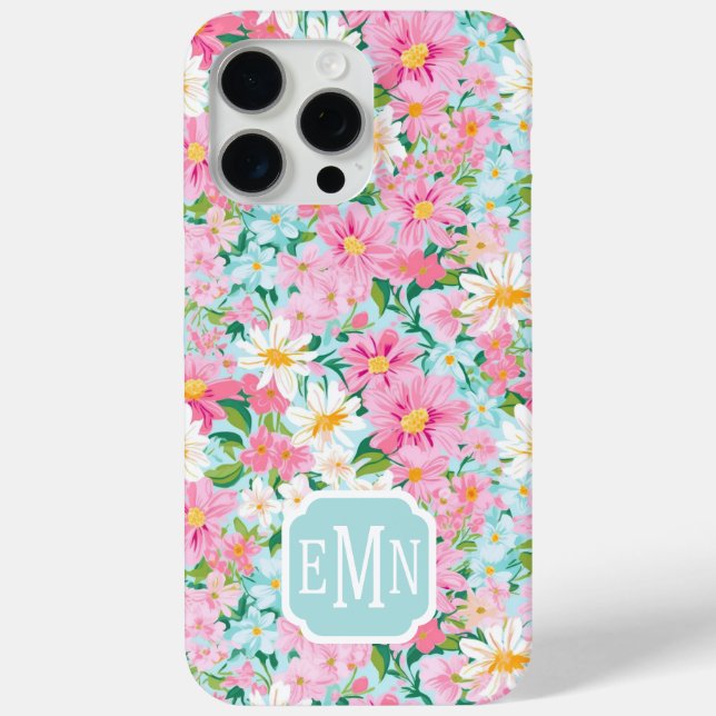 Coques Case-Mate iPhone Jardin de fleurs coloré personnalisé  (Verso)