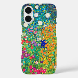 Coque Pour iPhone 16 Jardin de fleurs, Gustav Klimt