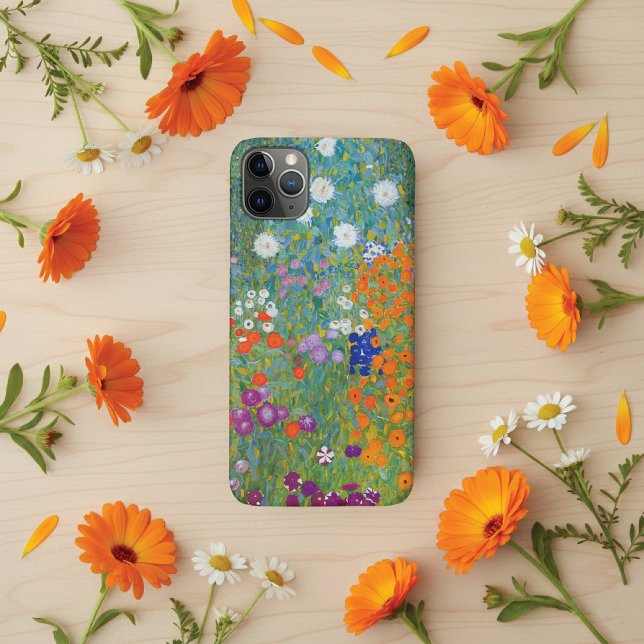 Coques Case-Mate iPhone Jardin de fleurs Paysage Gustav Klimt (Créateur téléchargé)