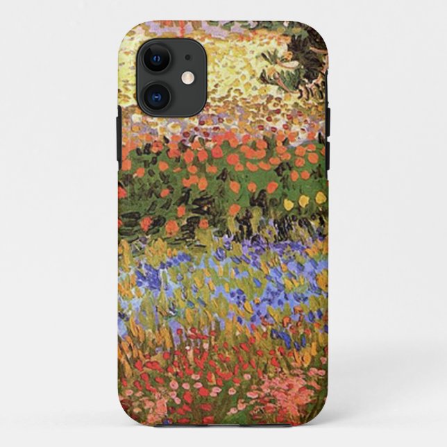 Coques Case-Mate iPhone Jardin de fleurs, Vincent van Gogh. (Dos)