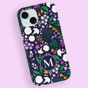 Coque Case-Mate iPhone Jardin de la Lune de nuit Floral Motif botanique
