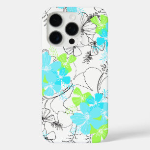 Coques iPhone 16 Pro Jardin de minuit Hibiscus hawaïen Floral