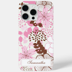 Coque Case-Mate iPhone Jardin de printemps Brown et rose