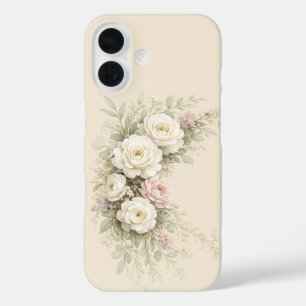 Coque Pour iPhone 16 Jardin de roses à l'aquarelle pour un style intemp