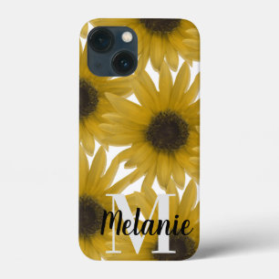 Case-Mate iPhone Case Jardin de tournesol réaliste Personnalisé Monogram