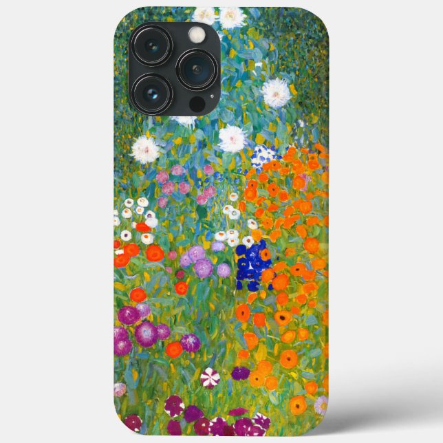 Coques Case-Mate iPhone Jardin des fleurs de Gustav Klimt Vintage Floral (Verso)
