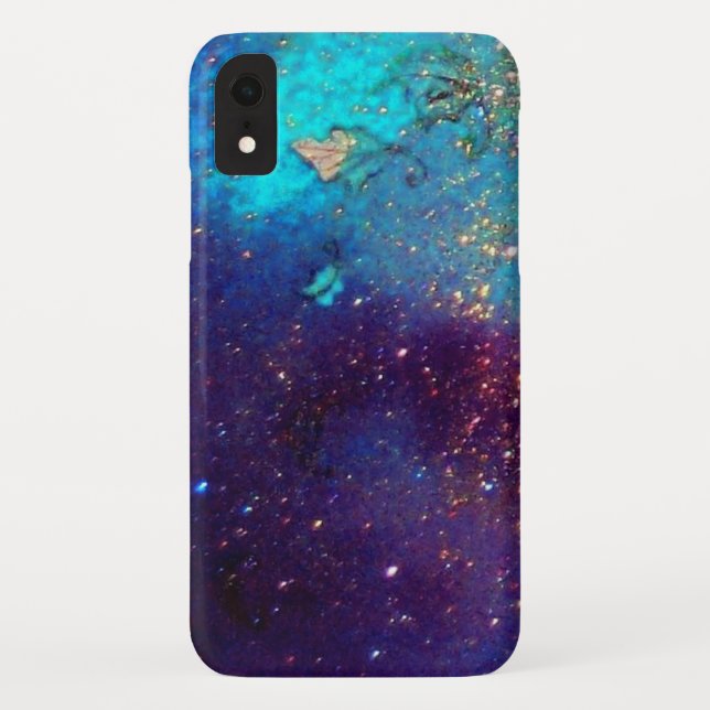 Coques Case-Mate iPhone JARDIN DES OMBRES PERDUES Bleu Turquoise (Dos)